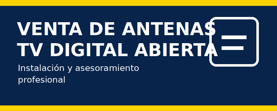 Venta de antenas TV Digital Abierta